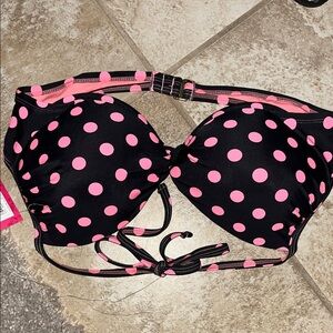 Pink Polka Dot Women's Sweater